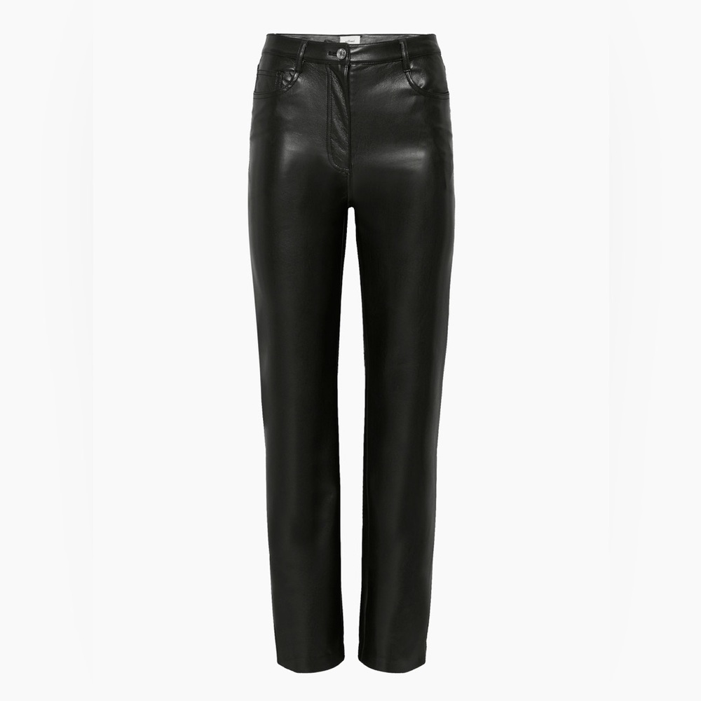ARITZIA Wilfred The Melina Black Leather Trousers